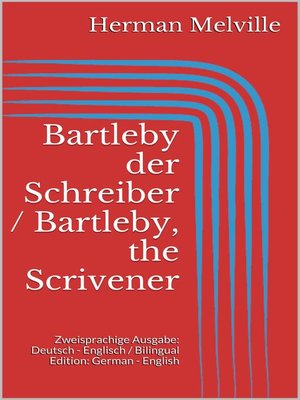 cover image of Bartleby der Schreiber / Bartleby, the Scrivener